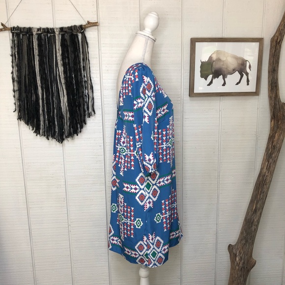 Maude multi-colored western print tunic dress - Picture 4 of 8